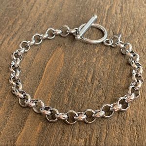 Large Rolo Chain Bracelet 304 Stainless Steel